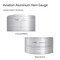 Kearing® Aluminium Hot Hem Gauge 4" x 8" for Sewing Pattern Alterations, Belts and Waistbands